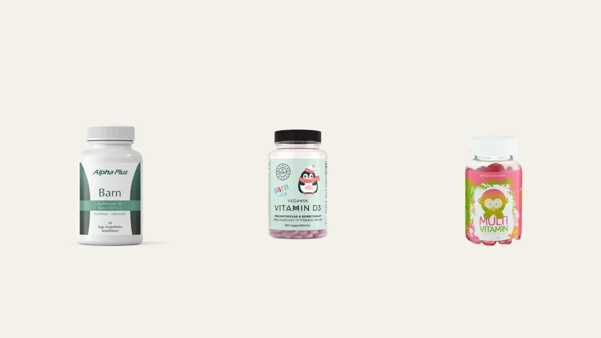 Bästa vitaminer för barn 2026: bäst i test av 7 tillskott