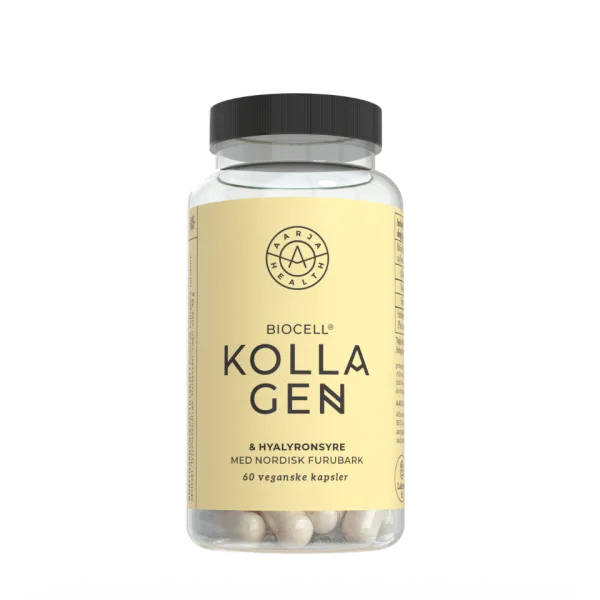 Aarja Health Kollagen 2, hyaluronsyra och tallbark, förpackning