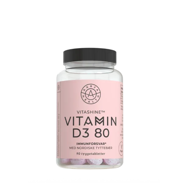 Aarja Health Naturlig D3 med lingon, förpackning