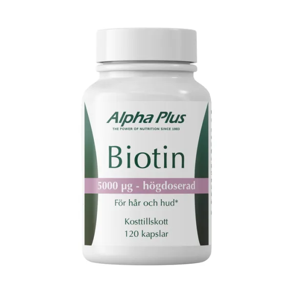 Alpha Plus Biotin 120 kapslar