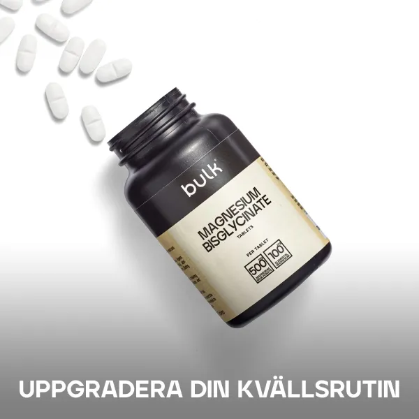 Bulk Magnesiumbisglycinat 500 mg 120 tabletter