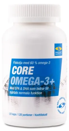 Core Omega-3 Plus 120 kapslar från Svenskt Kosttillskott