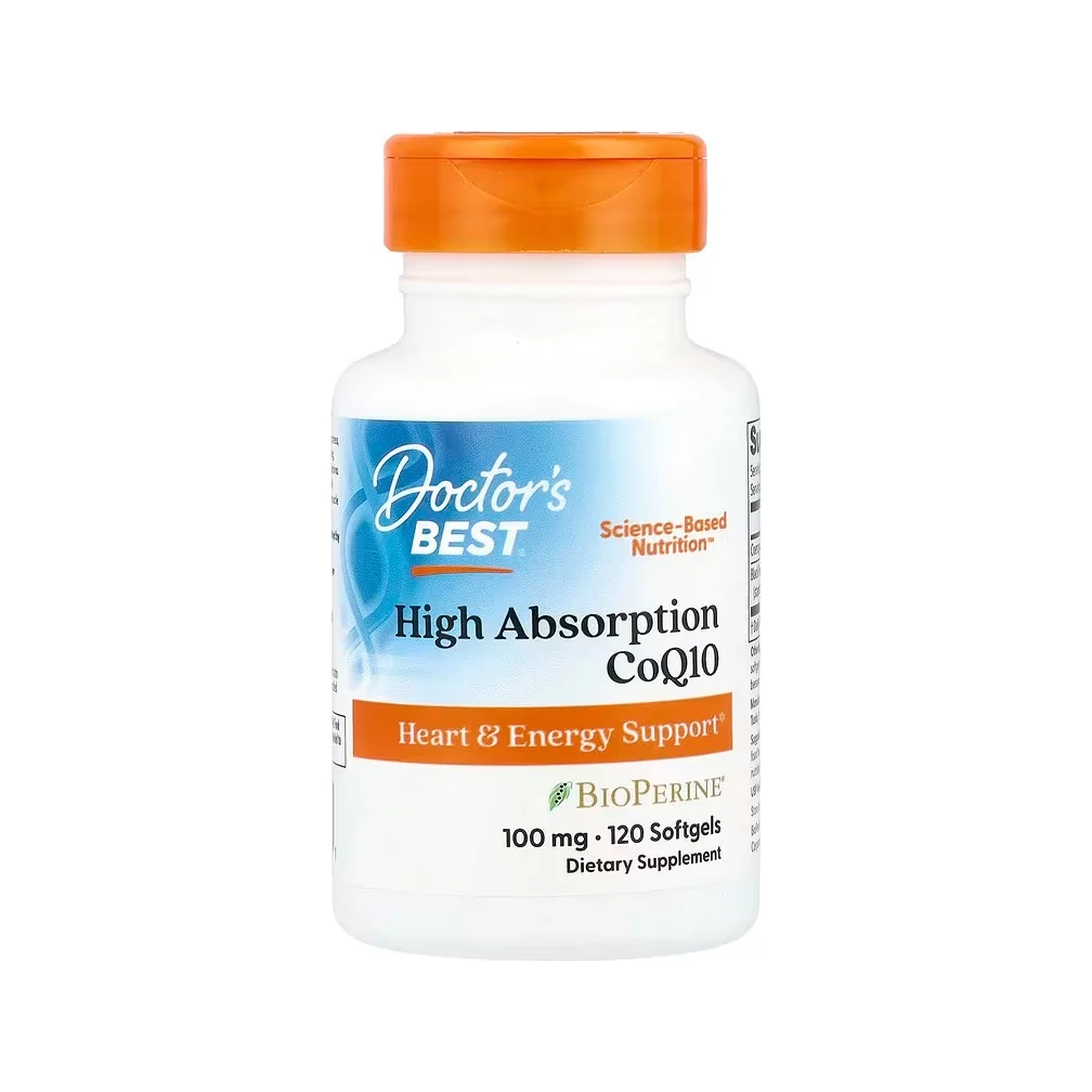 Doctor's Best High Absorption CoQ10 with BioPerine 100 mg 120 kapslar