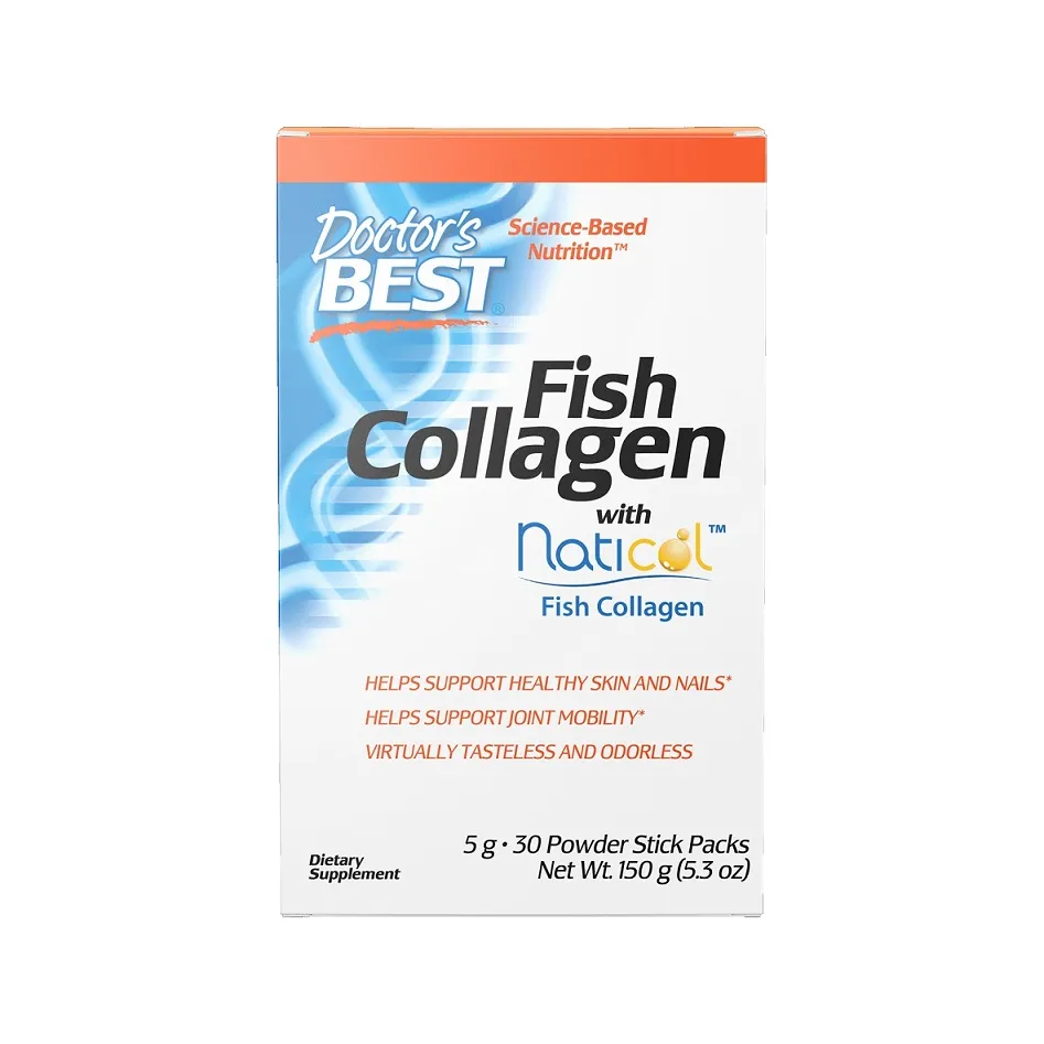 Doctor's Best Fish Collagen with Naticol Fish Collagen 30 Stick Packs