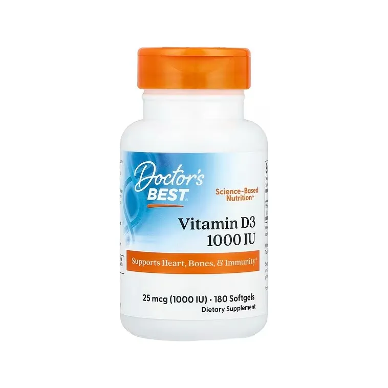 Doctor's Best Doctor's Best Vitamin D3 1000 IU 180 Kapslar