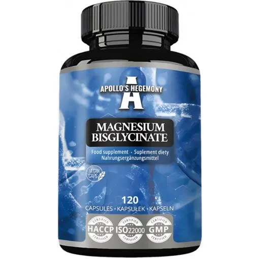 Apollo's Hegemony Magnesium Bisglycinat, 120 vegetabiliska kapslar