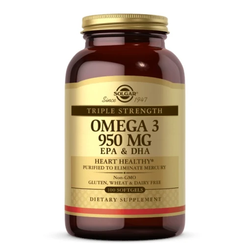 Solgar Omega-3, 950 mg EPA & DHA, 100 kapslar