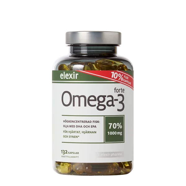 Elexir Pharma Elexir Pharma Omega-3 Forte 1000 mg 132 kapslar