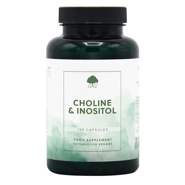 G&G Vitamins Choline 250 mg & Inositol 250 mg 120 kapslar