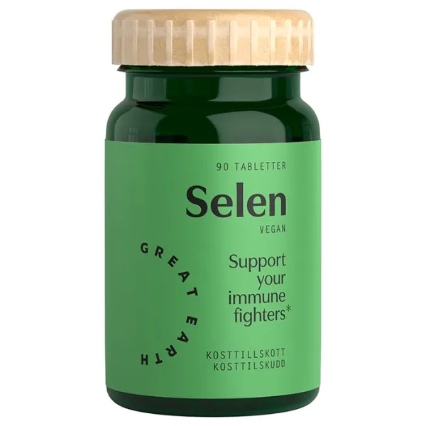 Great Earth Selen 100 mcg, 90 tabletter