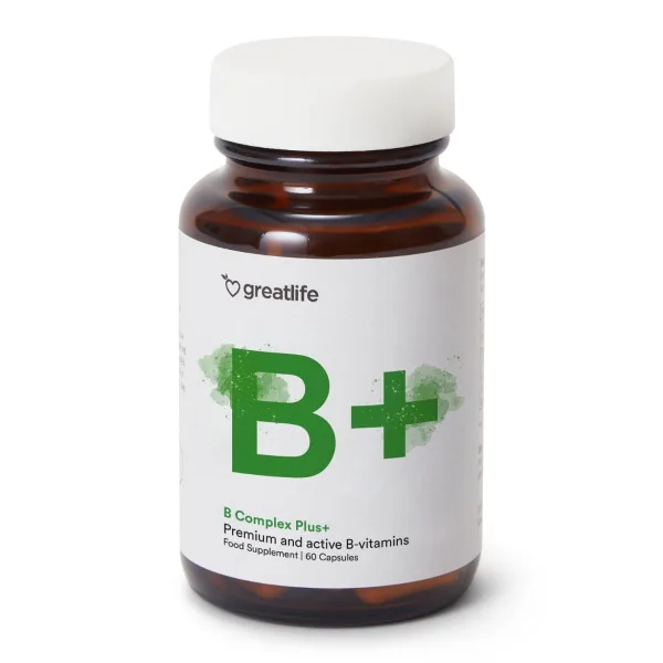Greatlife B Complex Plus+ 60 kapslar, förpackning