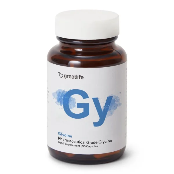 Greatlife Glycin 90 kapslar, förpackning