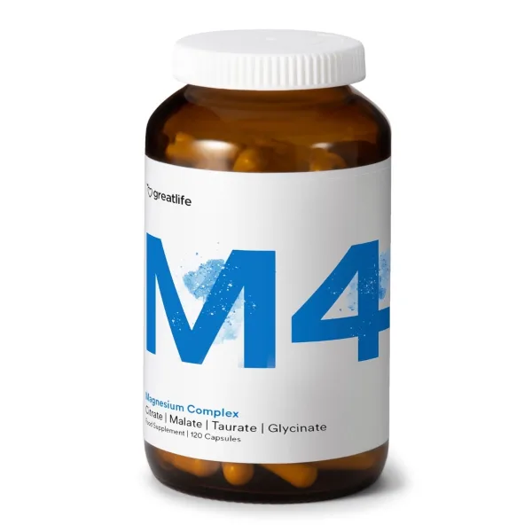 Greatlife Magnesium M4 120 kapslar, förpackning