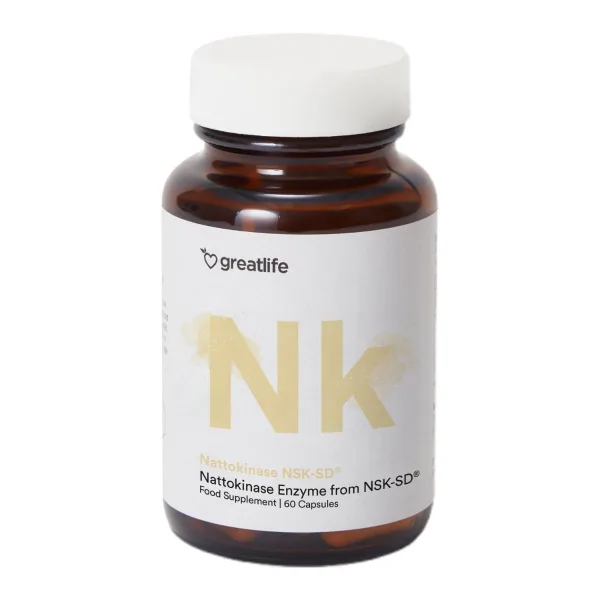 Greatlife Nattokinase NSK-SD® 60 kapslar, förpackning