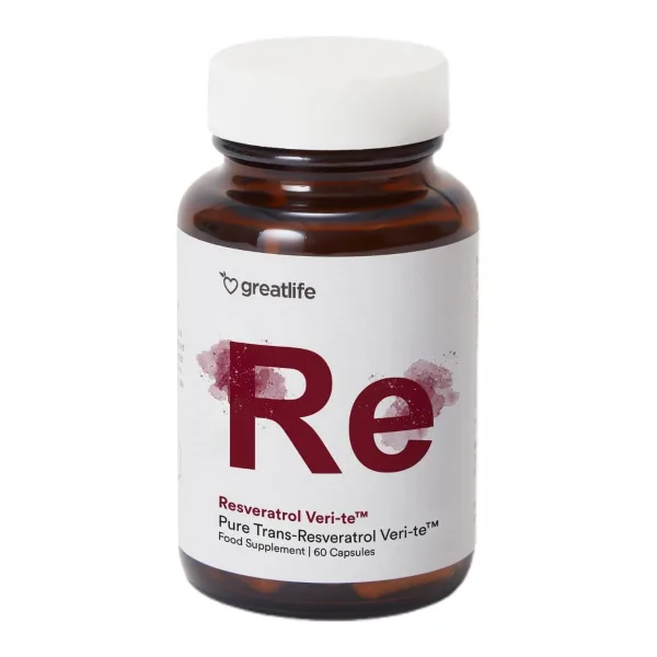 Greatlife Resveratrol Veri-te™ 60 kapslar, förpackning