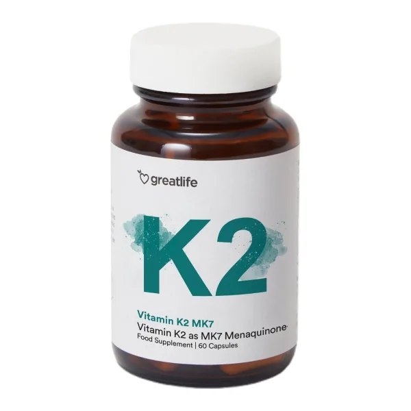 Greatlife Greatlife Vitamin K2 MK7, 60 kapslar