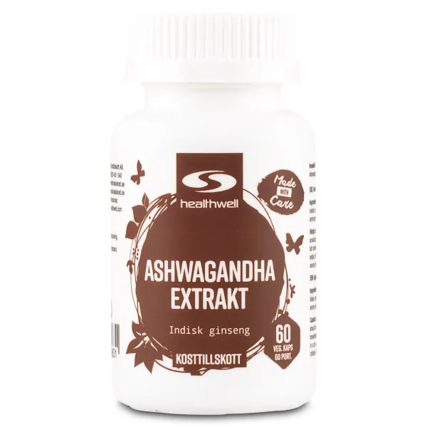 Healthwell Healthwell Ashwagandha Extrakt, 60 kaps