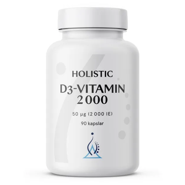 Holistic D3-vitamin 2000 IE, 90 kaps