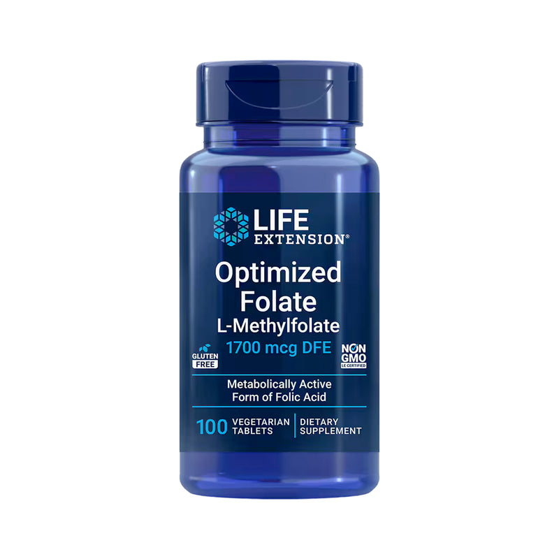 Life Extension Optimized Folate 100 Tabletter