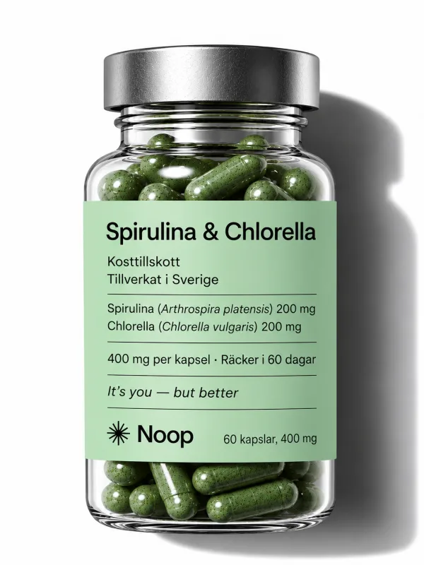 Noop Spirulina & Chlorella, burk