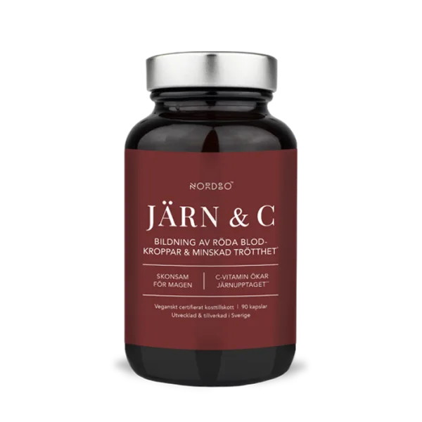 Nordbo Nordbo Järn & C-vitamin, 90 kaps