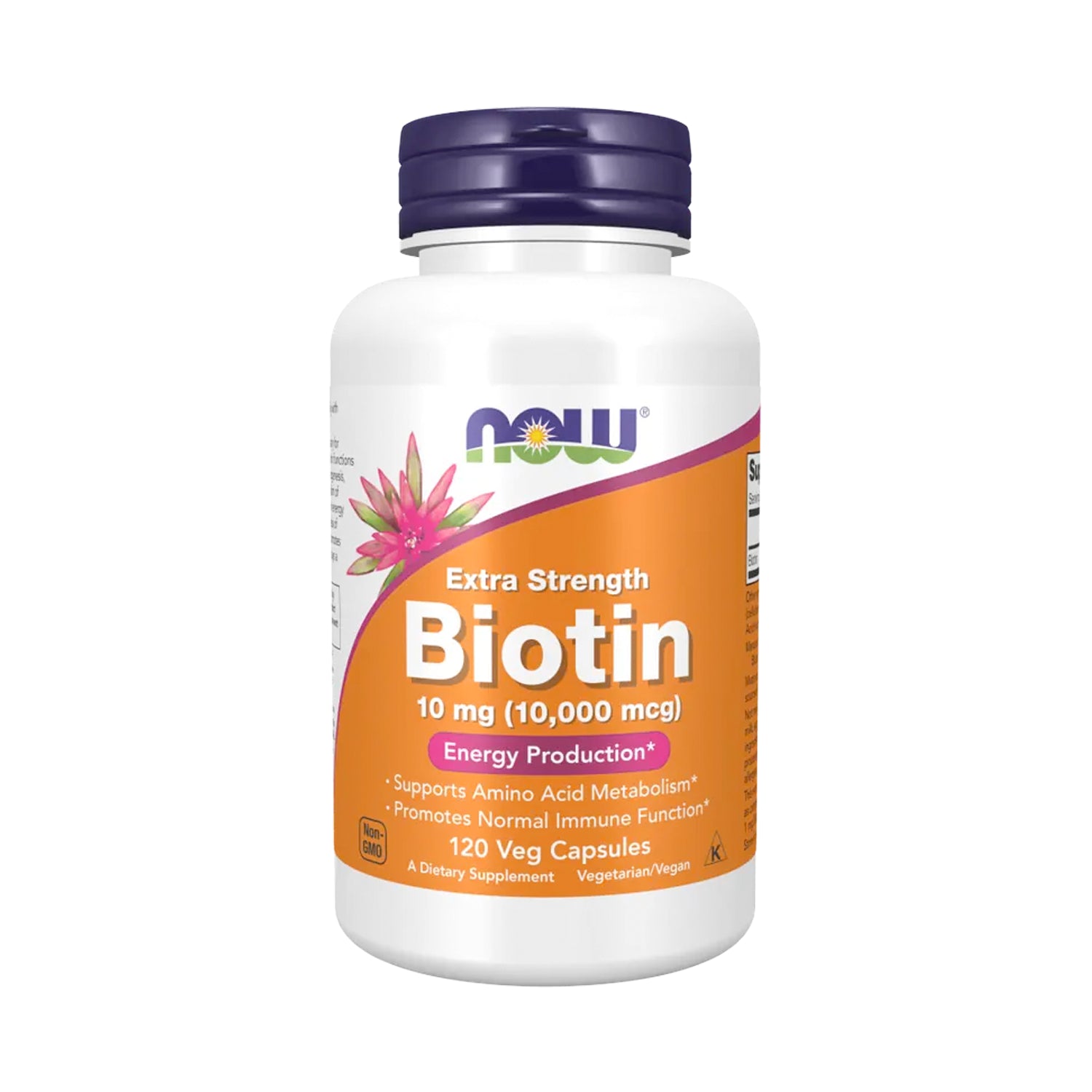 NOW Foods Biotin 10 mg Extra Strength 120 kapslar