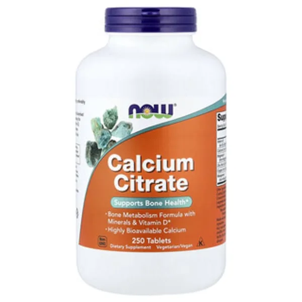 NOW Foods Kalciumcitrat 250 tabletter