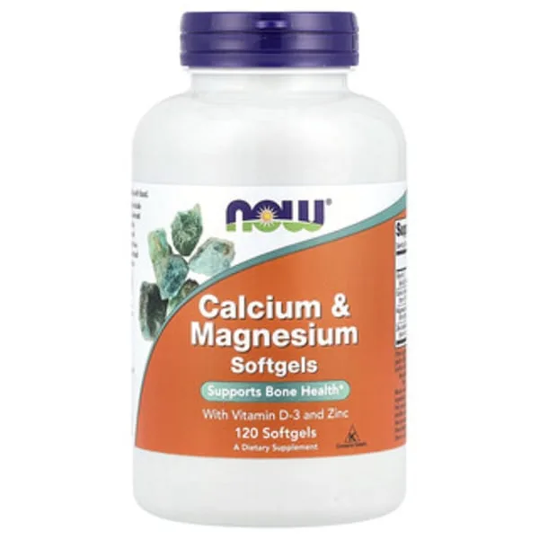 NOW Foods Kalcium-Magnesium-D3-Zink 120 softgels