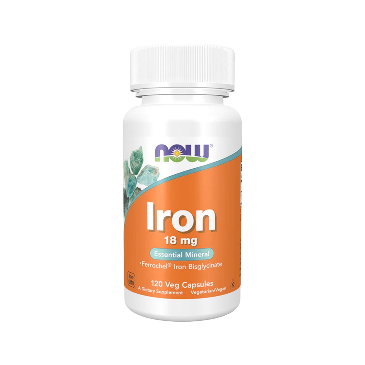 NOW Foods Iron 18 mg 120 kapslar