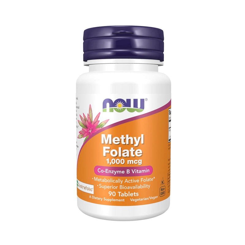 NOW Foods Methyl Folate 1000 mcg 90 Tabletter