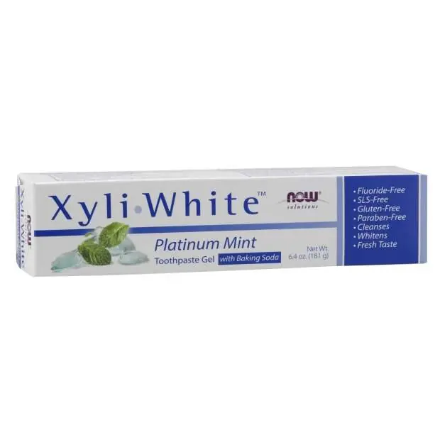 NOW Foods XyliWhite Platinum Mint Tandkräm Gel 181 g