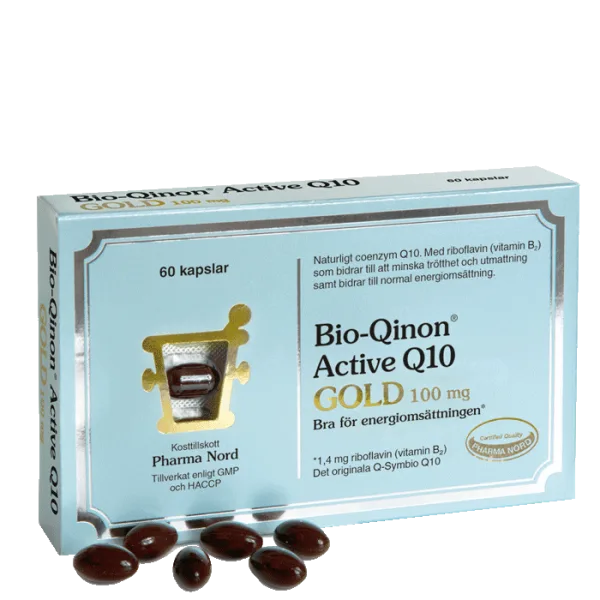 Pharma Nord Bio-Qinon Active Q10 Gold 100 mg, 60 kapslar