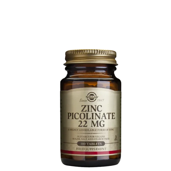 Solgar Zinkpikolinat 22 mg, 100 kapslar
