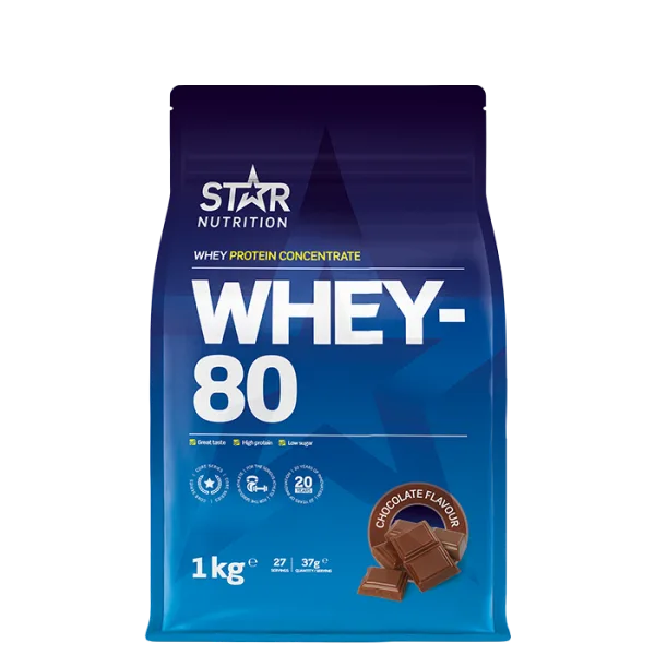 Star Nutrition Whey-80 Vassleprotein 1 kg